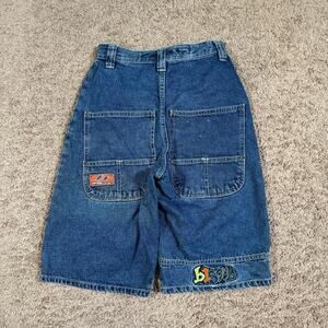 Rare Vintage B One Soul Skater Long Denim Raver Skater Shorts Size M - 12/14